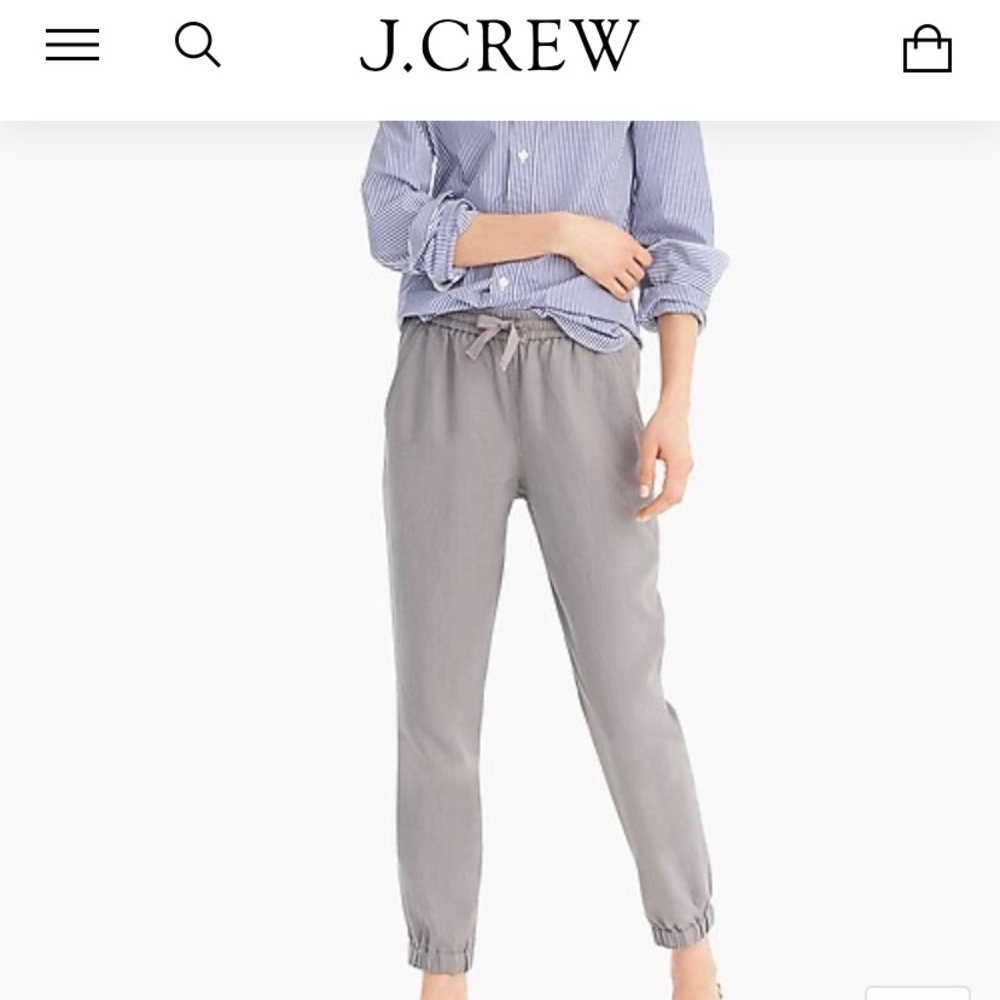 J. Crew Grey Point Sur Pants